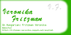 veronika fritzman business card